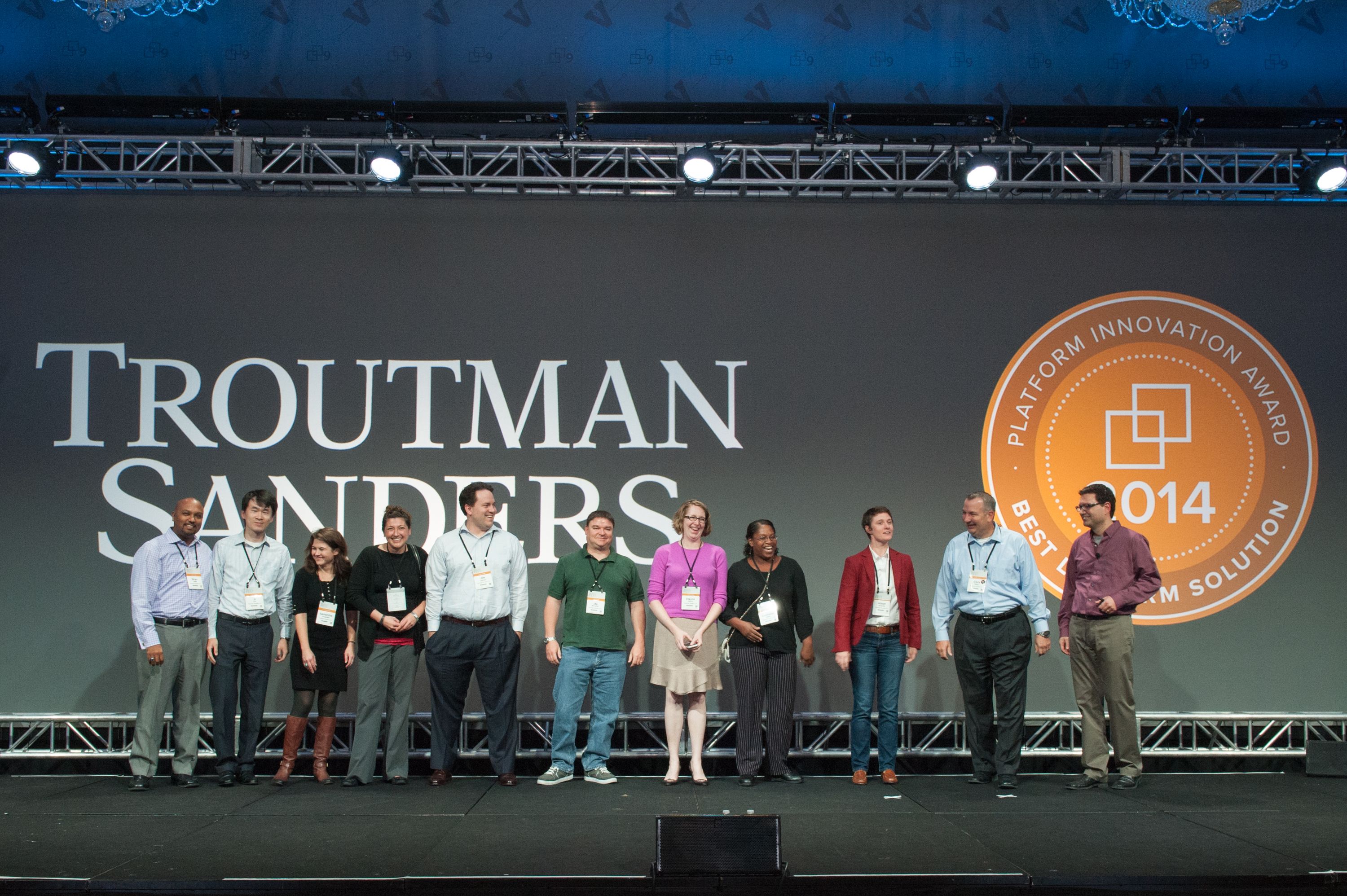 Troutman Sanders group photo at the Relativity Innovation Awards