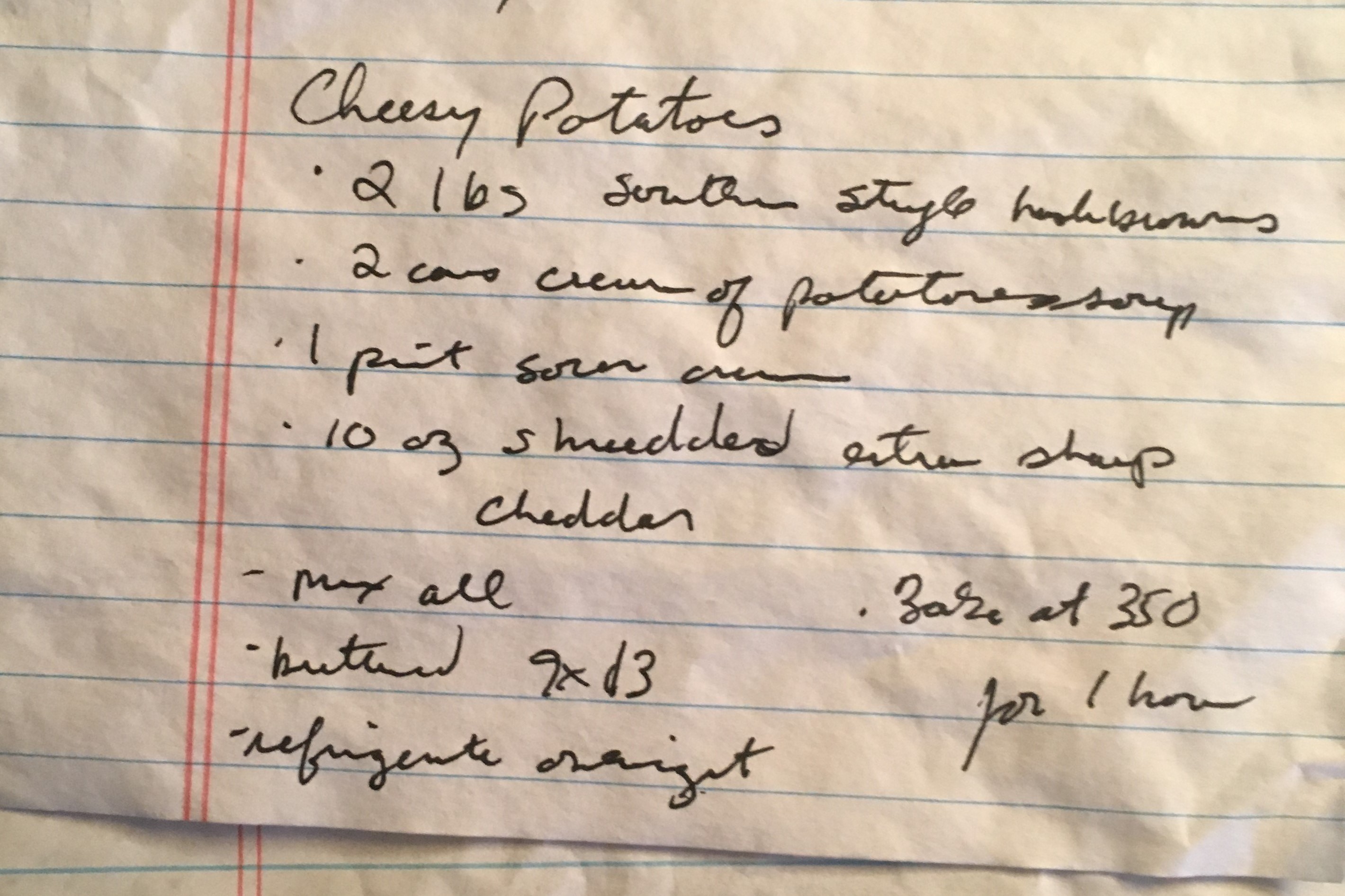 Patsy’s Cheesy Potatoes graphic