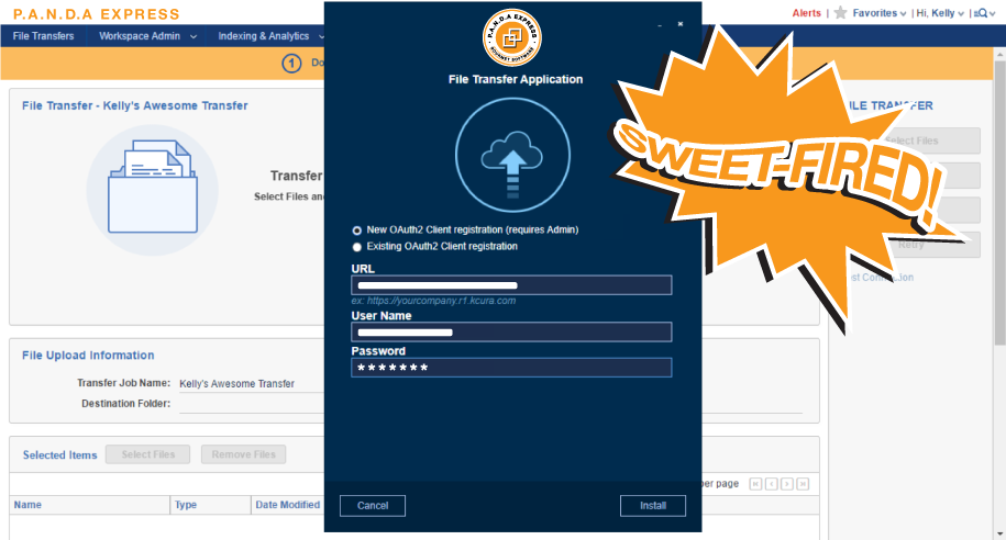 Relativity File Transfer - Sweet-fired