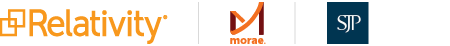 Morae Global, SJP & Relativity logos