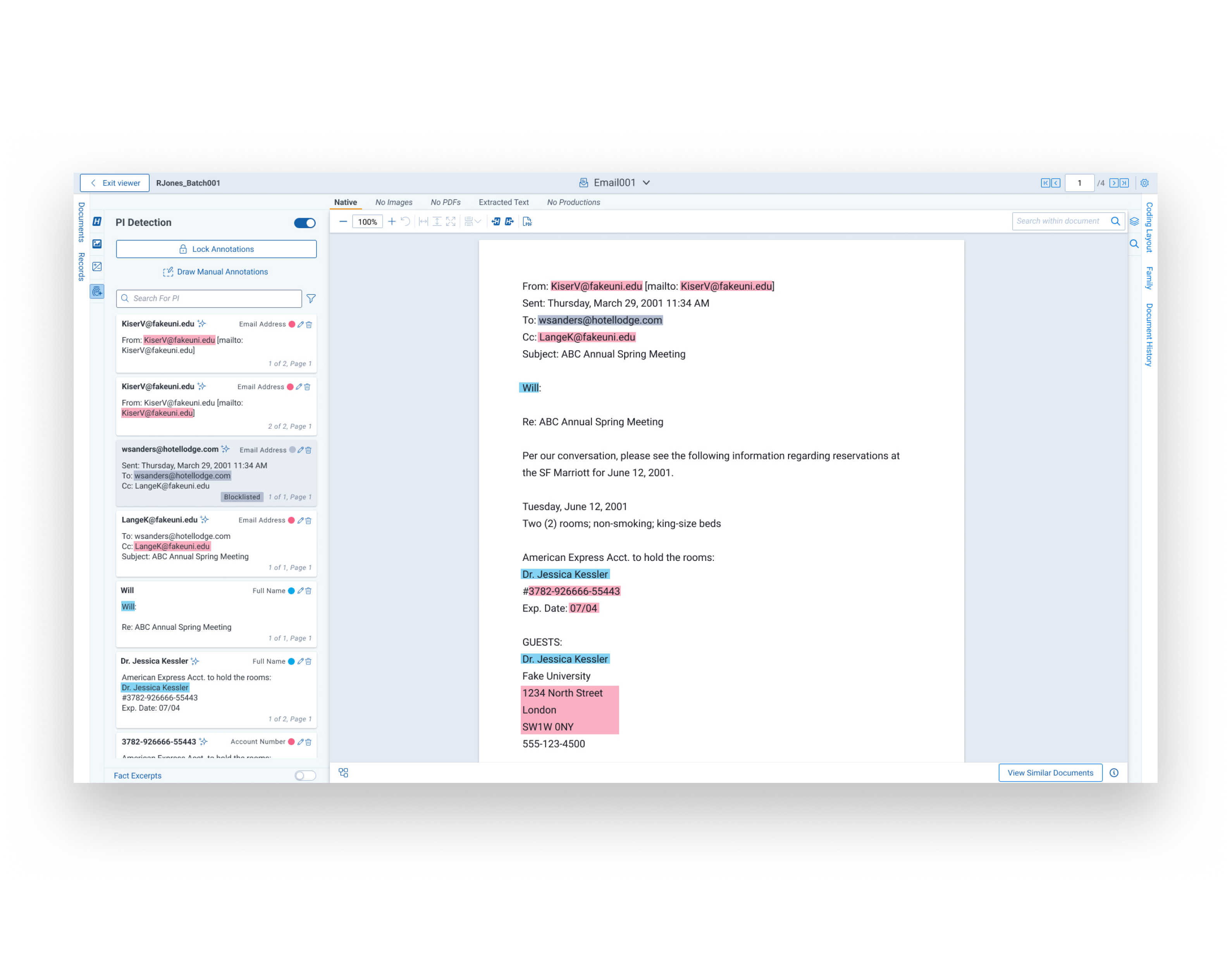 Data breach response - Detect and link data with AI  screenshot